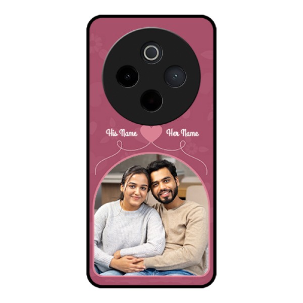 Vivo T4 5G Custom Glass Phone Case - Love Floral Design