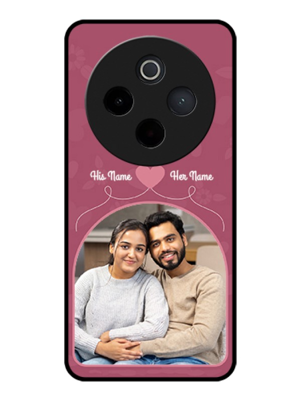 Custom Vivo T4 5G Custom Glass Phone Case - Love Floral Design