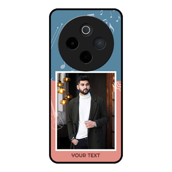Vivo T4 5G Custom Glass Phone Case - With Color Musical Note Design Vivo T4 5G Custom Glass Phone Case - With Color Musical Note Design