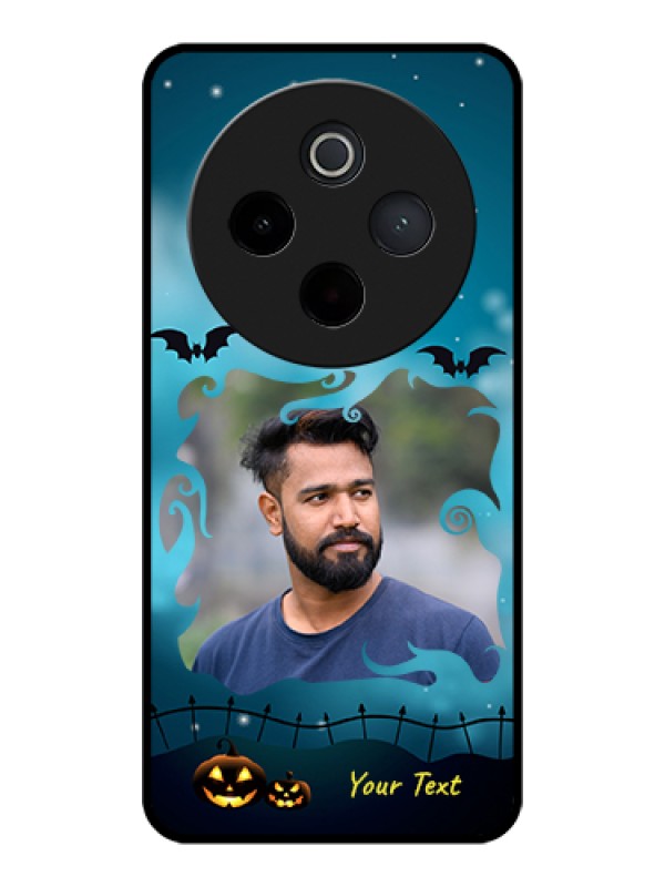 Custom Vivo T4 5G Custom Glass Phone Case - Halloween Frame Design