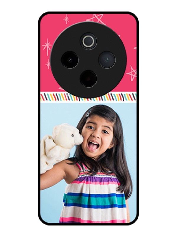 Custom Vivo T4 5G Custom Glass Phone Case - Line Art Design