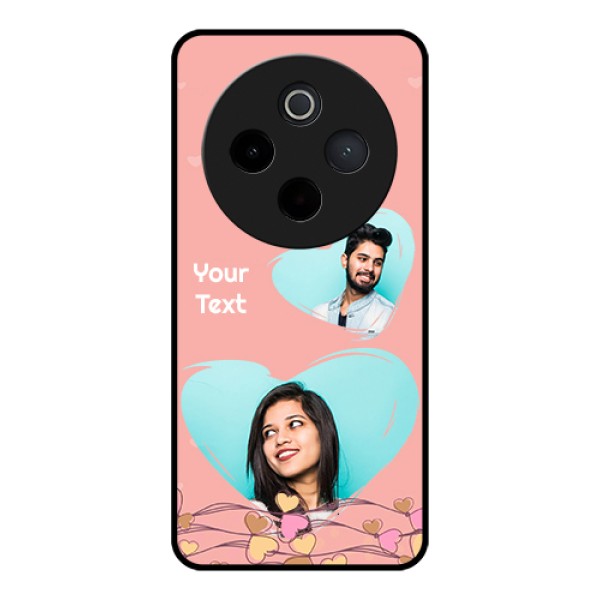 Vivo T4 5G Custom Glass Phone Case - Love Doodle Design