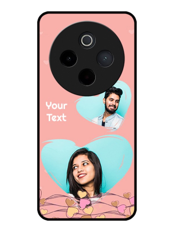 Custom Vivo T4 5G Custom Glass Phone Case - Love Doodle Design