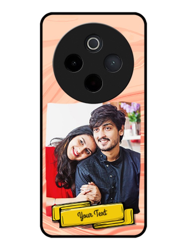 Custom Vivo T4 5G Custom Glass Phone Case - Marble Texture Design