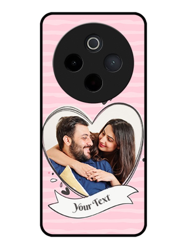 Custom Vivo T4 5G Custom Glass Phone Case - Vintage Heart Design