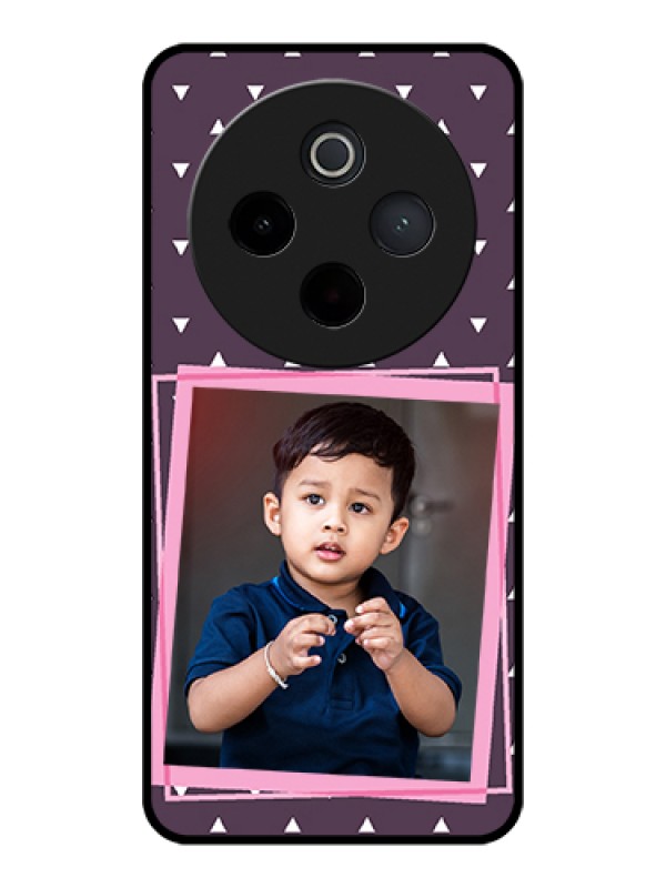 Custom Vivo T4 5G Custom Glass Phone Case - Triangle Pattern Dotted Design