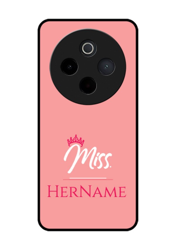 Vivo T4 5G Custom Glass Phone Case - Mrs With Name Design