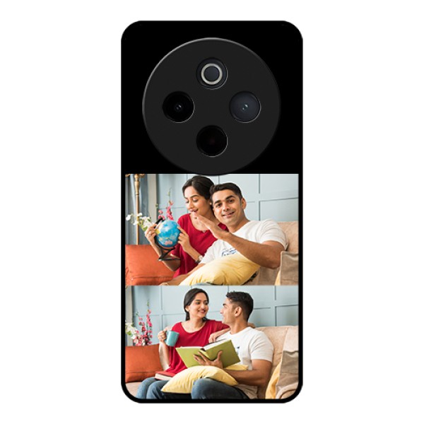 Vivo T4 5G Custom Glass Phone Case - 2 Images Design