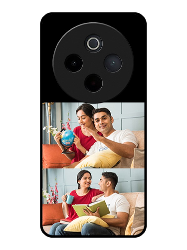 Custom Vivo T4 5G Custom Glass Phone Case - 2 Images Design