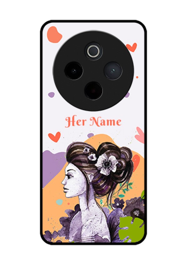 Vivo T4 5G Custom Glass Phone Case - Woman And Nature Design
