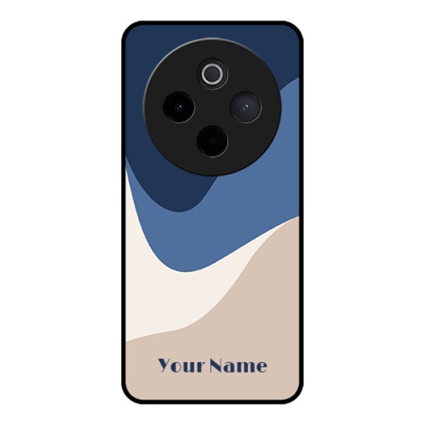 Vivo T4 5G Custom Glass Phone Case - Abstract Drip Art Design