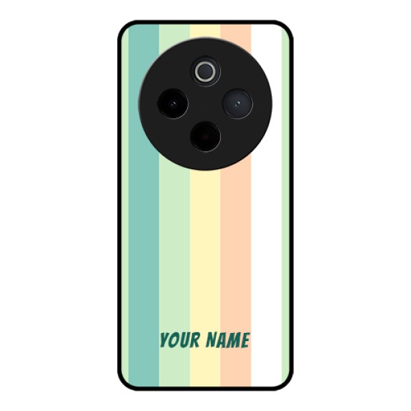 Vivo T4 5G Custom Glass Phone Case - Multi - Colour Stripes Design Vivo T4 5G Custom Glass Phone Case - Multi - Colour Stripes Design