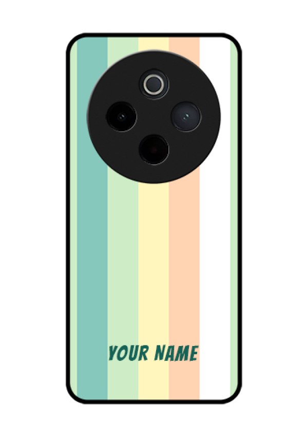 Vivo T4 5G Custom Glass Phone Case - Multi - Colour Stripes Design