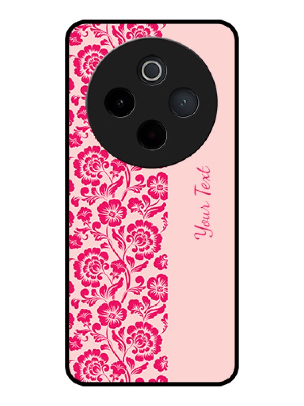 Custom Vivo T4 5G Custom Glass Phone Case - Attractive Floral Pattern Design