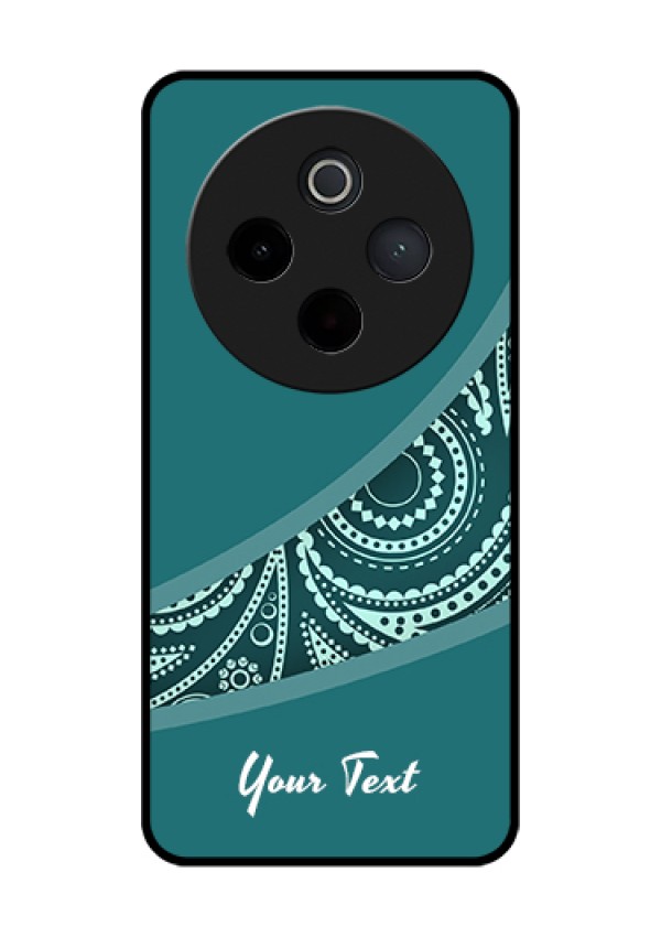 Vivo T4 5G Custom Glass Phone Case - Semi Visible Floral Design