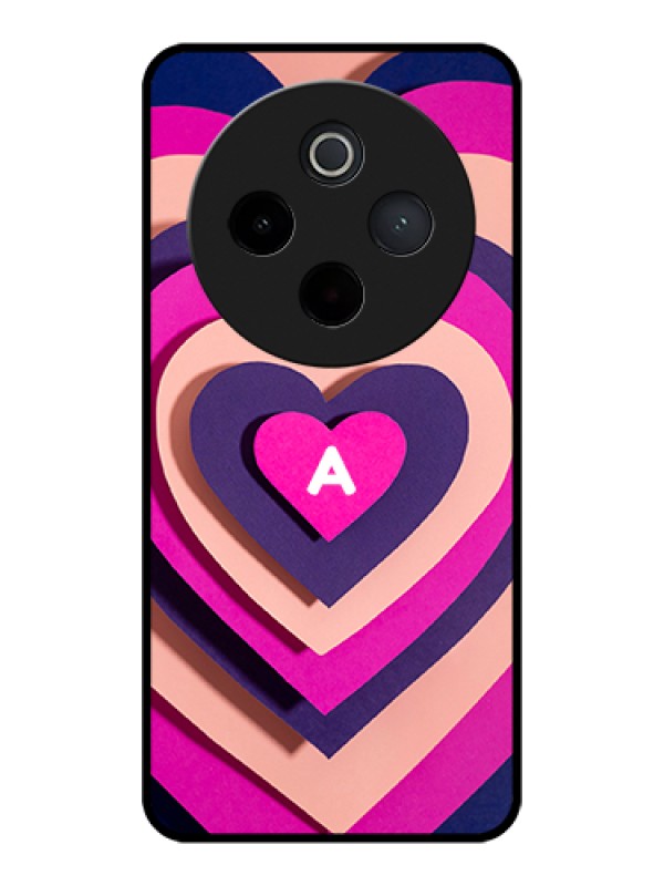 Custom Vivo T4 5G Custom Glass Phone Case - Cute Heart Pattern Design