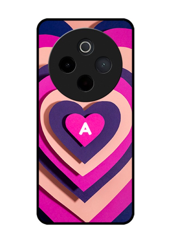 Vivo T4 5G Custom Glass Phone Case - Cute Heart Pattern Design