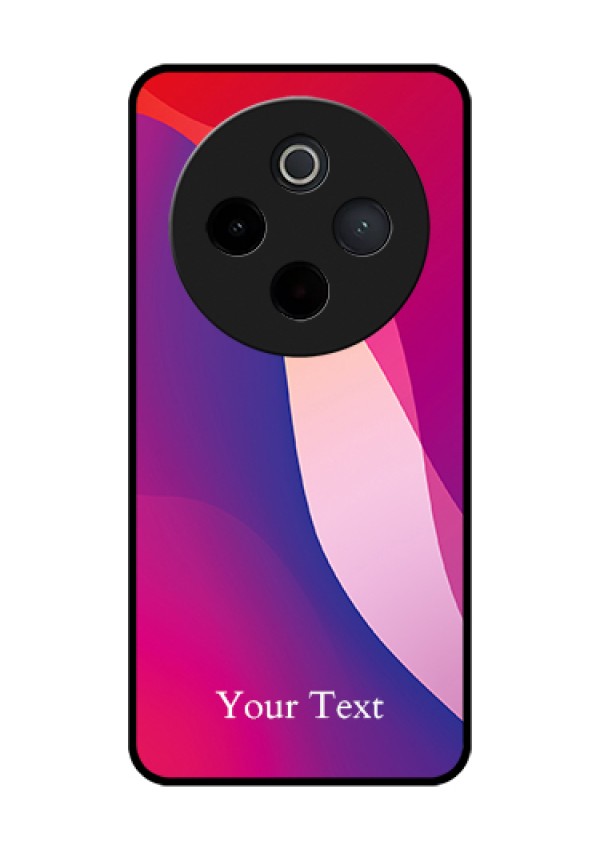 Vivo T4 5G Custom Glass Phone Case - Digital Abstract Overlap Design