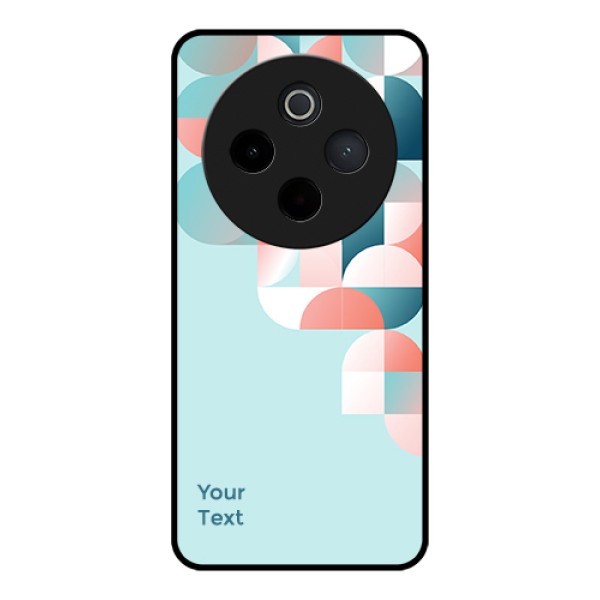 Vivo T4 5G Custom Glass Phone Case - Stylish Semi - Circle Pattern Design