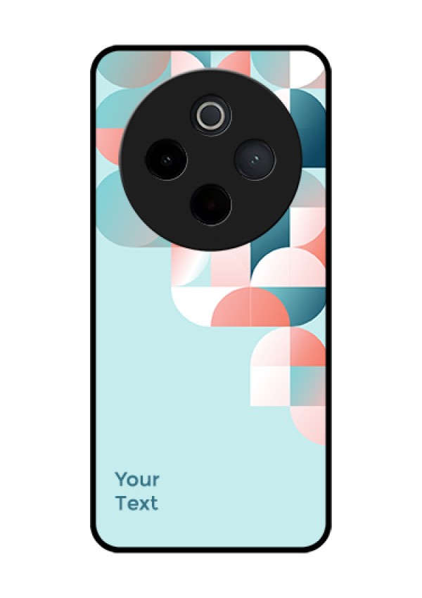 Vivo T4 5G Custom Glass Phone Case - Stylish Semi - Circle Pattern Design