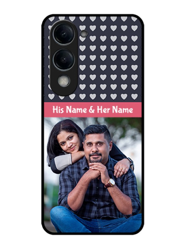 Custom Vivo T4 Lite Custom Glass Phone Case - Love Symbols Design
