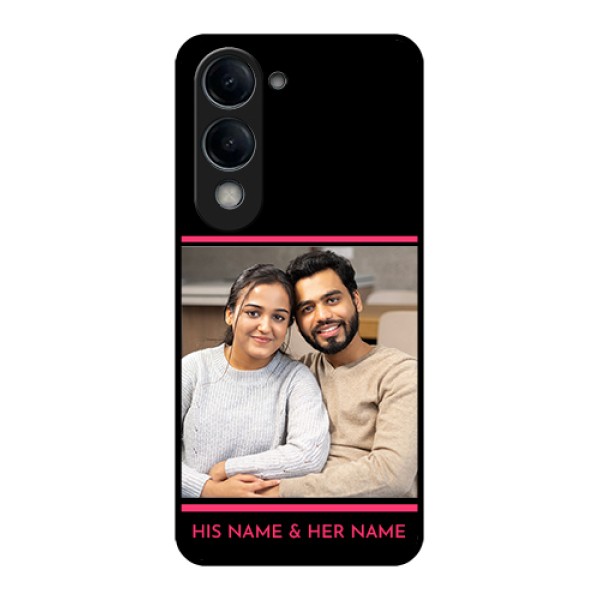 Vivo T4 Lite Custom Glass Phone Case - With Add Text Design