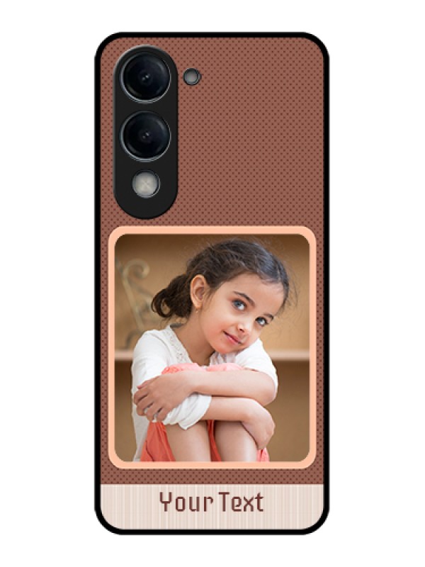 Custom Vivo T4 Lite Custom Glass Phone Case - Simple Pic Upload Design