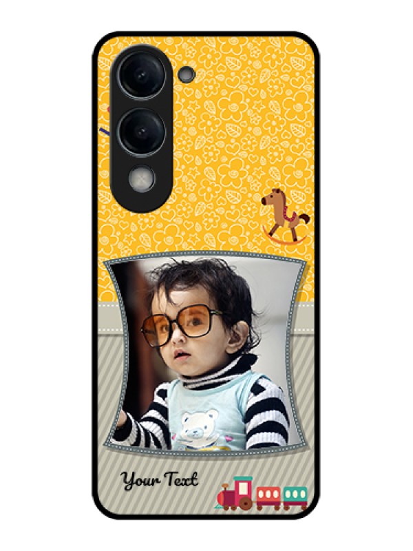 Custom Vivo T4 Lite Custom Glass Phone Case - Baby Picture Upload Design