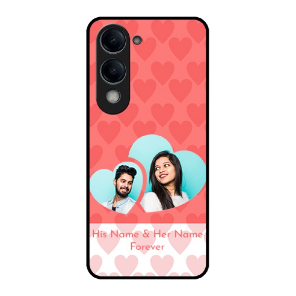 Vivo T4 Lite Custom Glass Phone Case - Couple Pic Upload Design