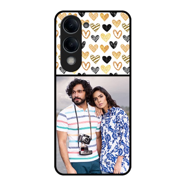 Vivo T4 Lite Custom Glass Phone Case - Love Symbol Design