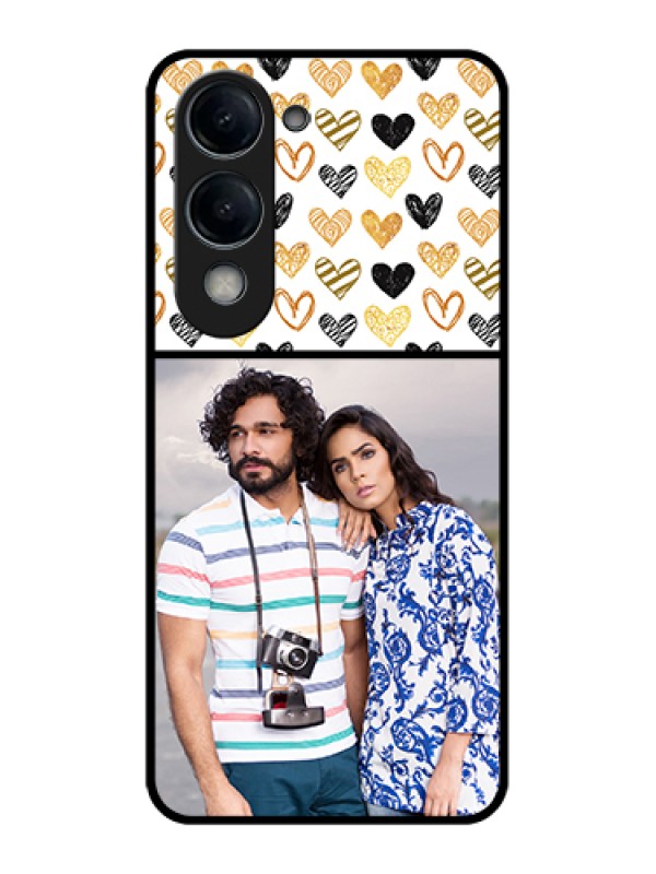 Custom Vivo T4 Lite Custom Glass Phone Case - Love Symbol Design