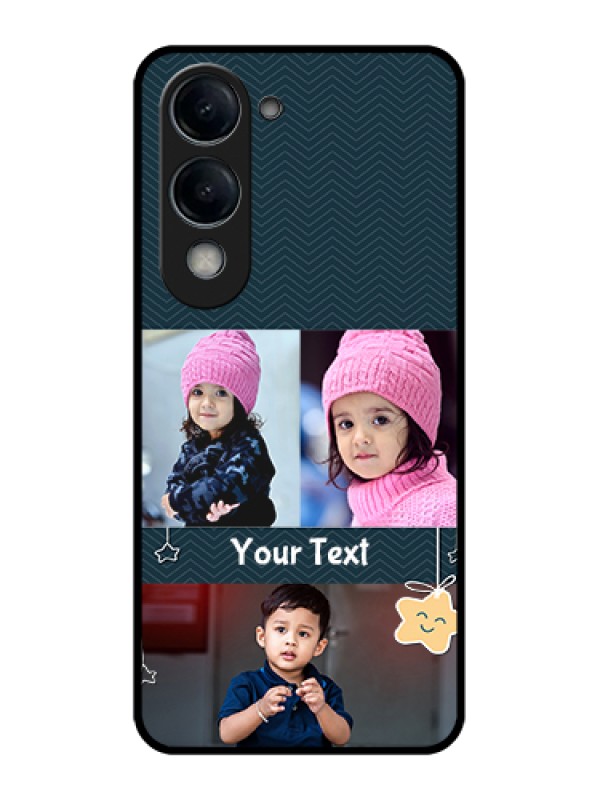 Custom Vivo T4 Lite Custom Glass Phone Case - Hanging Stars Design