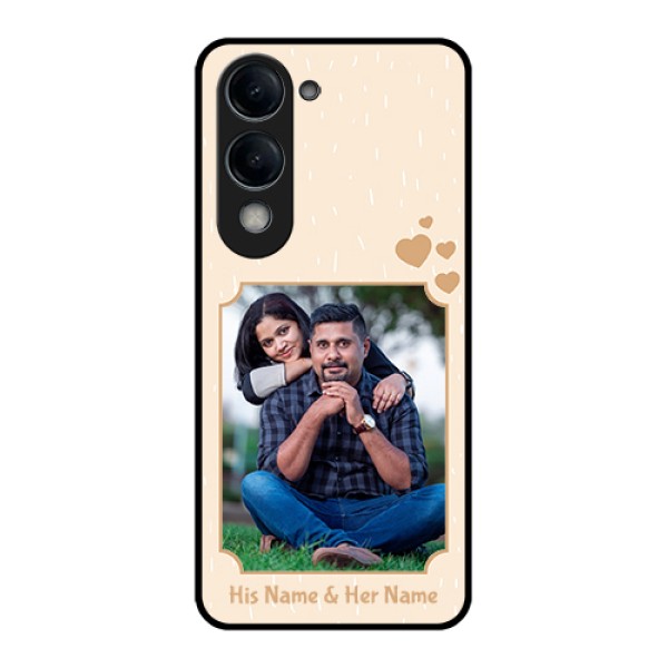 Vivo T4 Lite Custom Glass Phone Case - With Confetti Love Design Vivo T4 Lite Custom Glass Phone Case - With Confetti Love Design