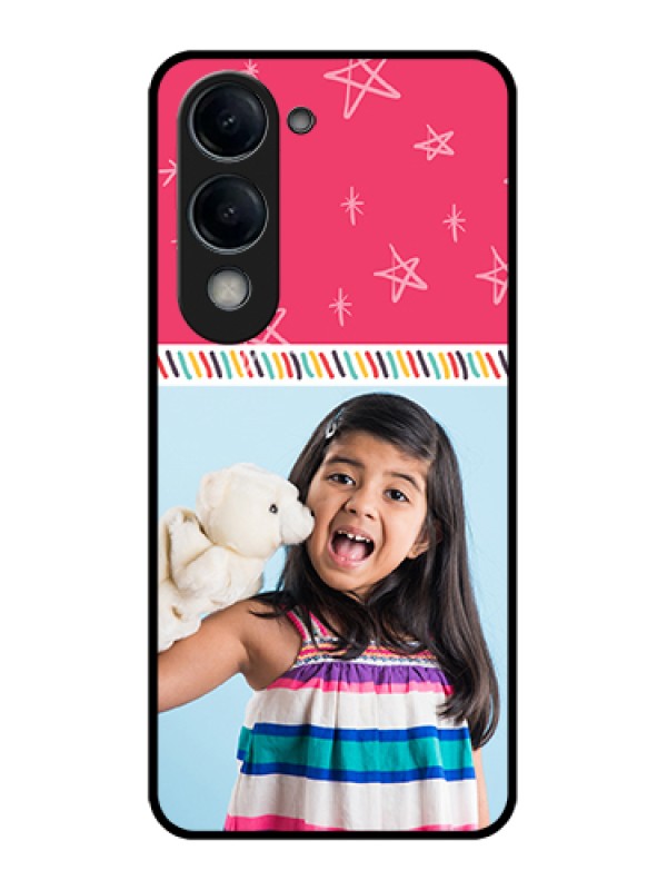 Custom Vivo T4 Lite Custom Glass Phone Case - Line Art Design