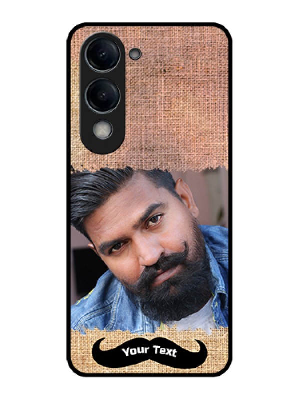 Custom Vivo T4 Lite Custom Glass Phone Case - With Texture Design