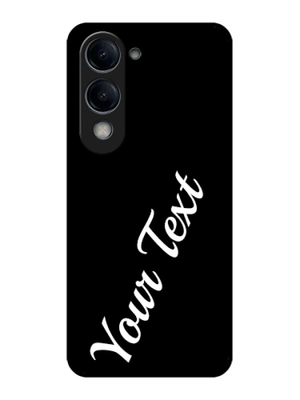 Custom Vivo T4 Lite Custom Glass Phone Case - With Your Name Design