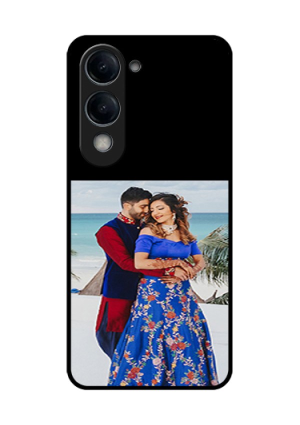 Vivo T4 Lite Custom Glass Phone Case - Upload Full Picture With Custom Color Design
