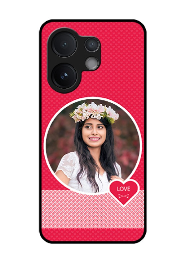 Vivo T4 Pro 5G Custom Glass Phone Case - Pink Color Pattern Design