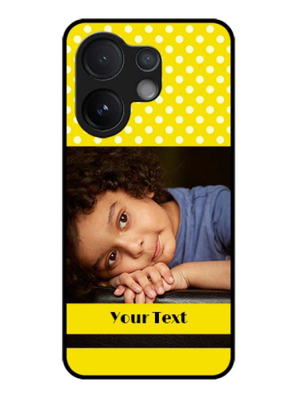 Custom Vivo T4 Pro 5G Custom Glass Phone Case - Bright Yellow Case Design