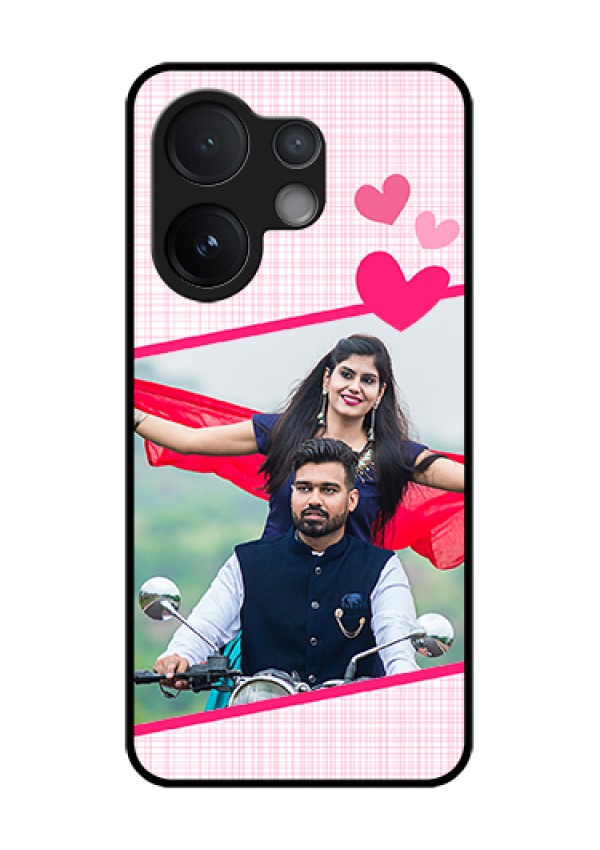 Vivo T4 Pro 5G Custom Glass Phone Case - Love Shape Heart Design