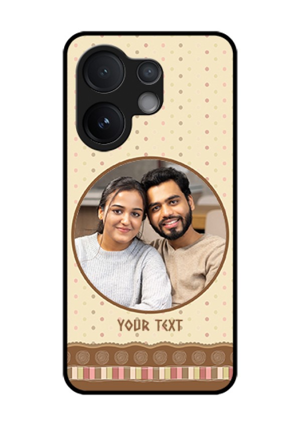 Vivo T4 Pro 5G Custom Glass Phone Case - Brown Dotted Mobile Case Design