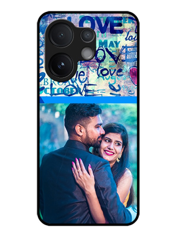 Custom Vivo T4 Pro 5G Custom Glass Phone Case - Colorful Love Design