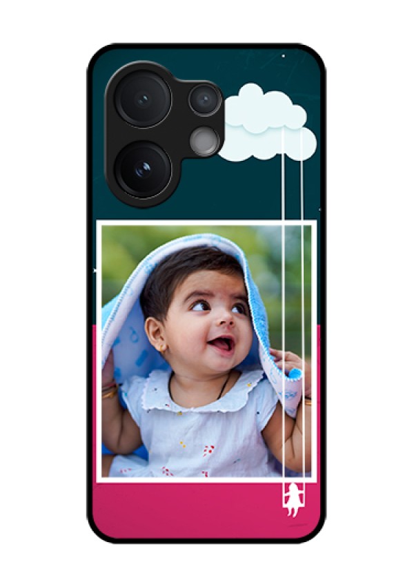 Vivo T4 Pro 5G Custom Glass Phone Case - Cute Girl With Cloud Design