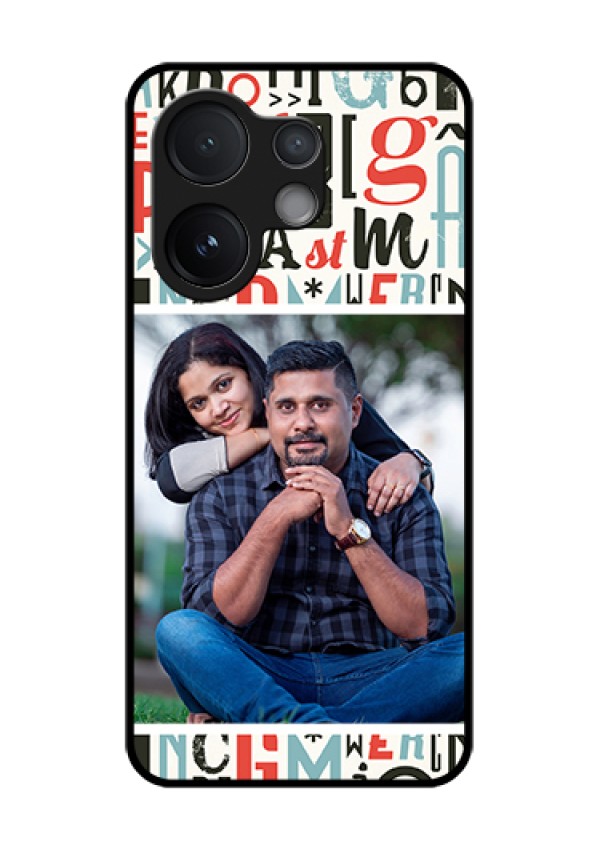 Vivo T4 Pro 5G Custom Glass Phone Case - Alphabet Design