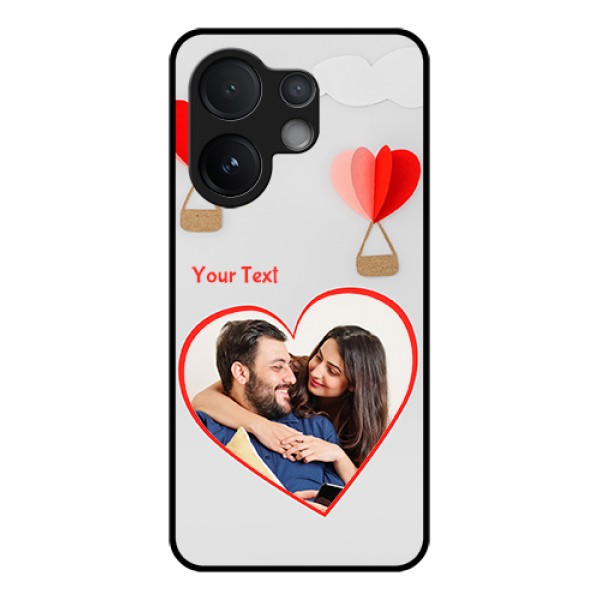 Vivo T4 Pro 5G Custom Glass Phone Case - Parachute Love Design Vivo T4 Pro 5G Custom Glass Phone Case - Parachute Love Design