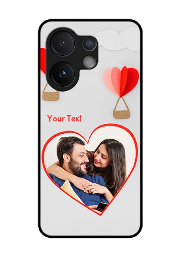 Vivo T4 Pro 5G Custom Glass Phone Case - Parachute Love Design
