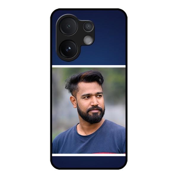 Vivo T4 Pro 5G Custom Glass Phone Case - Simple Royal Blue Design Vivo T4 Pro 5G Custom Glass Phone Case - Simple Royal Blue Design