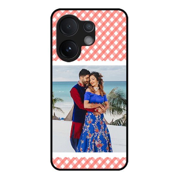 Vivo T4 Pro 5G Custom Glass Phone Case - Pink Pattern Design