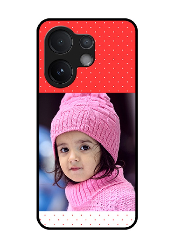 Vivo T4 Pro 5G Custom Glass Phone Case - Red Pattern Design