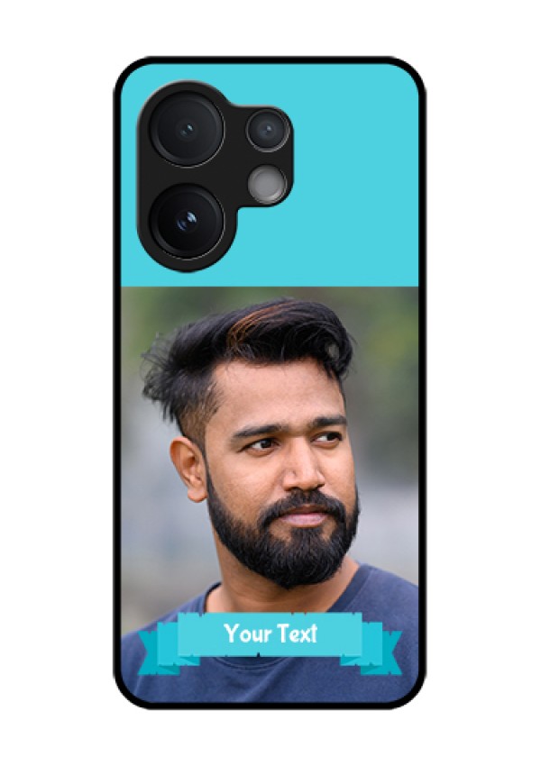 Vivo T4 Pro 5G Custom Glass Phone Case - Blue Color Design
